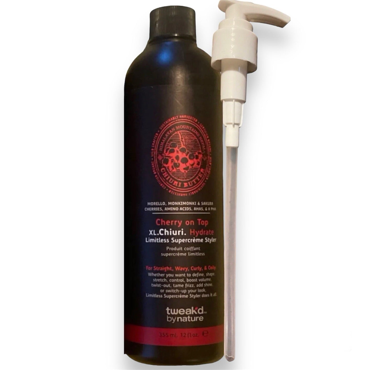 Tweak'd Chiuri Hydrate Limitless Supercreme Styler Cherry 12oz - Sealed with Pump