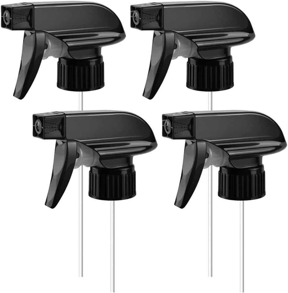Plastic Spray Bottle Nozzle Heads Replacement 8oz & 16oz 4 Pack