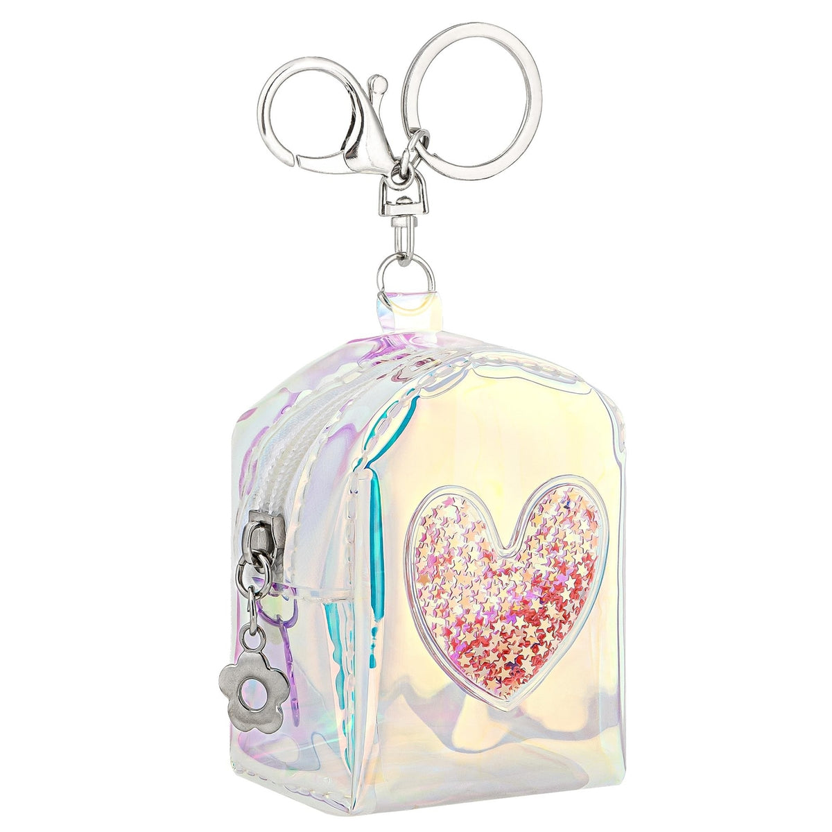 Mini Lipstick Travel Case Organizer with Keychain – Compact Cosmetic Storage Bag