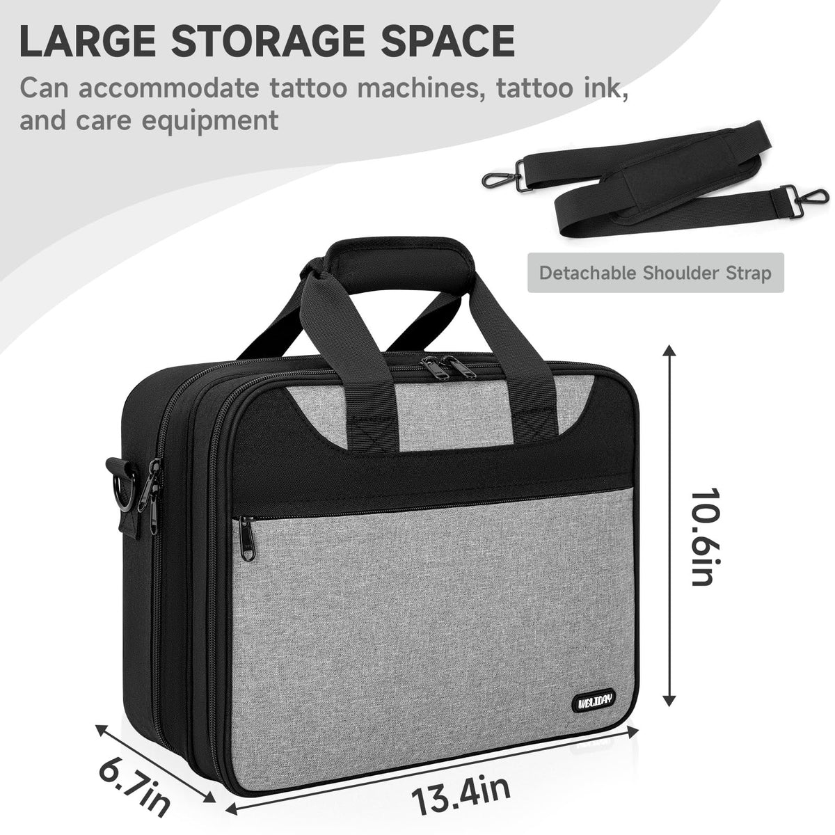 Tattoo Equipment Organizer Case - Portable Travel Bag for Stencil Printer & Tools