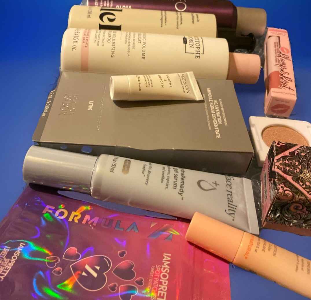 12-Piece High-Quality Hair, Skincare & Fragrance Travel & Sample Set - Assorted