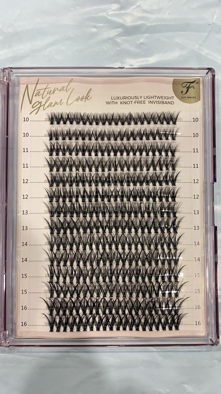 14 Rows False Eyelashes with Mascara - Large Quantity, Natural Look