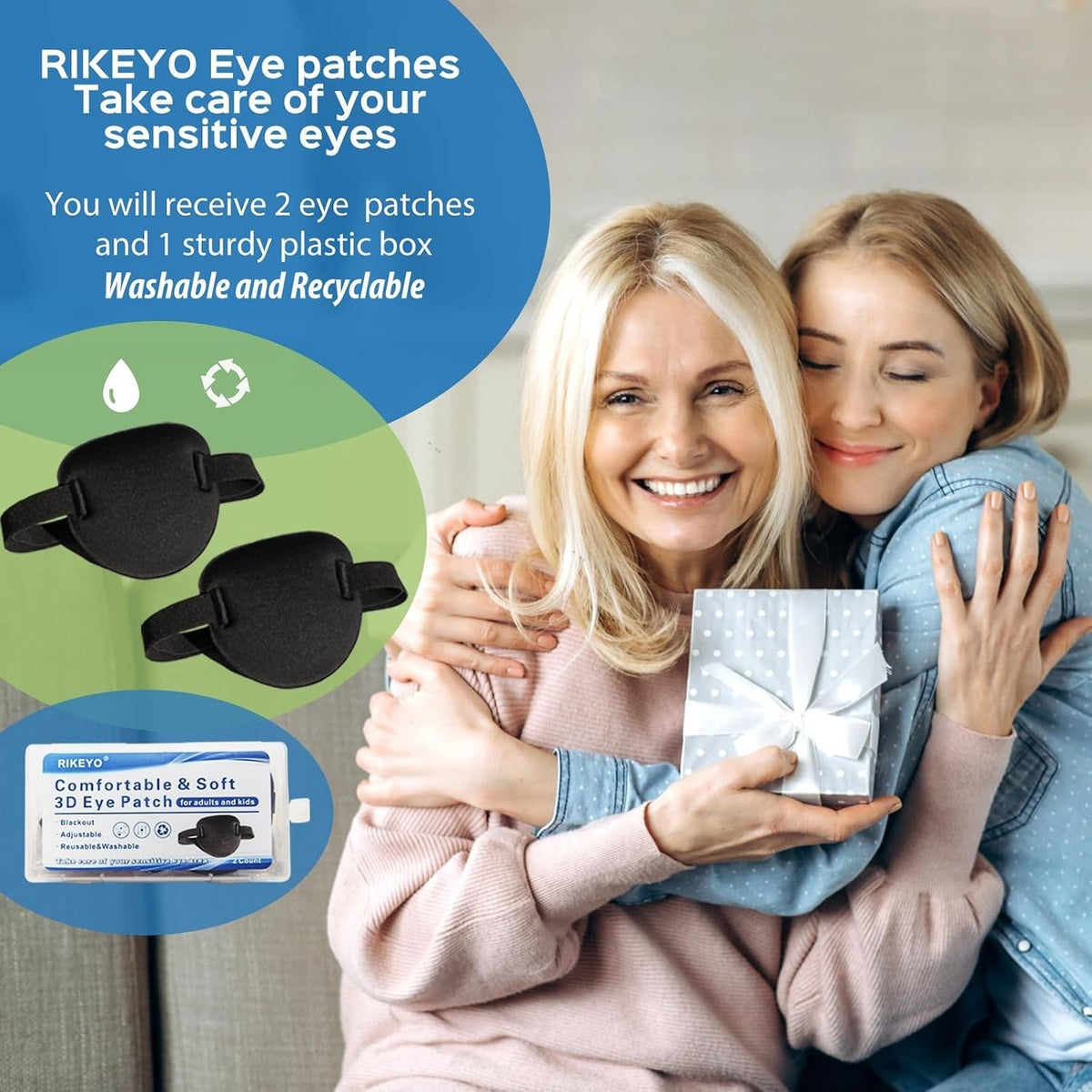 Adjustable 3D Eye Patches for Lazy Eye Treatment & Comfort