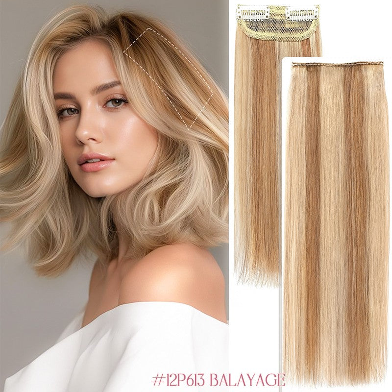 Remy Human Hair Clip-In Extensions Fluffy Short Weft 12-inch for Volume & Thickening