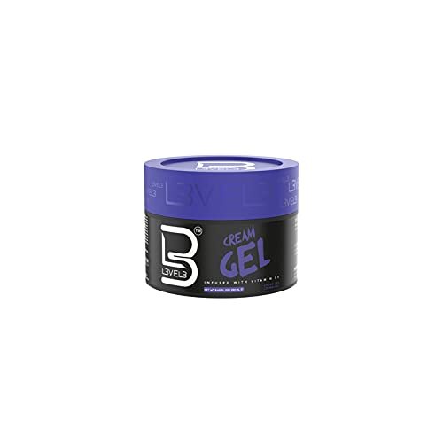 Level 3 Cream Gel with Vitamin B5 - Medium Hold, Flake-Free Hair Styling Gel