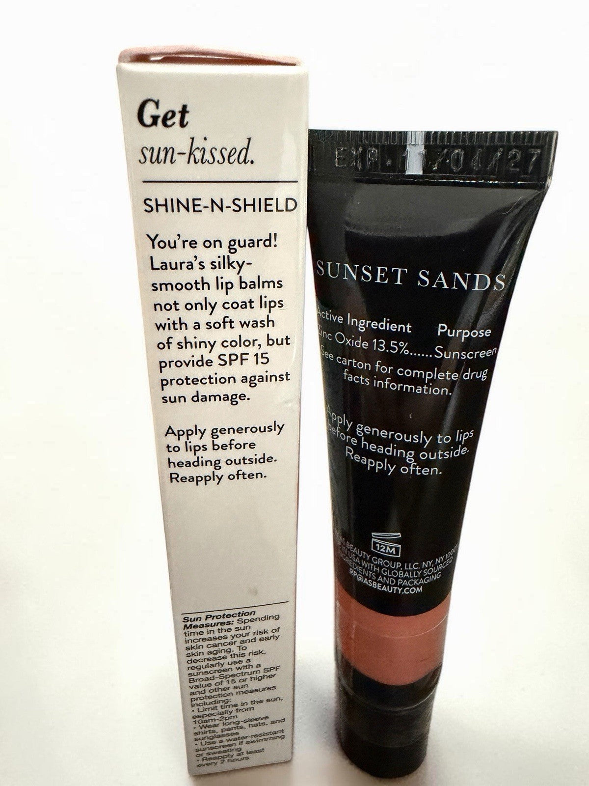 Lip Gloss SPF 15 Silky Lip Balm - Sunset Sands Shine-n-Shield
