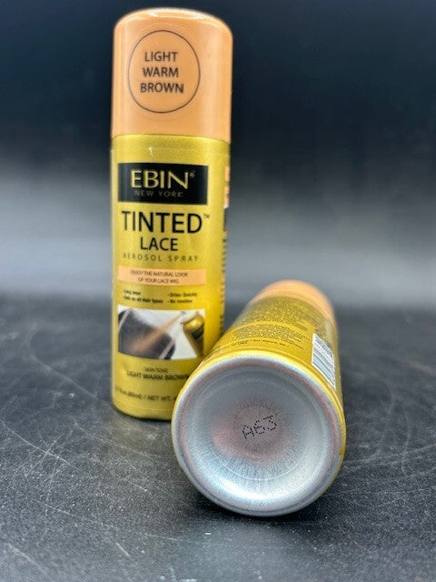 Lot of 2 Tinted Lace Hair Spray Light Warm Brown 2.7oz Long Wear