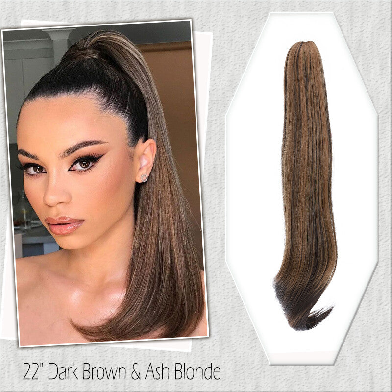 Fake Ponytail Clip-In Hair Extension Thick Natural Look 14 Inches