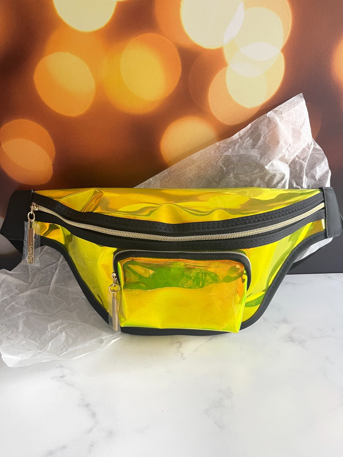 Holographic Belt Bag - Lancome Signature Yellow New
