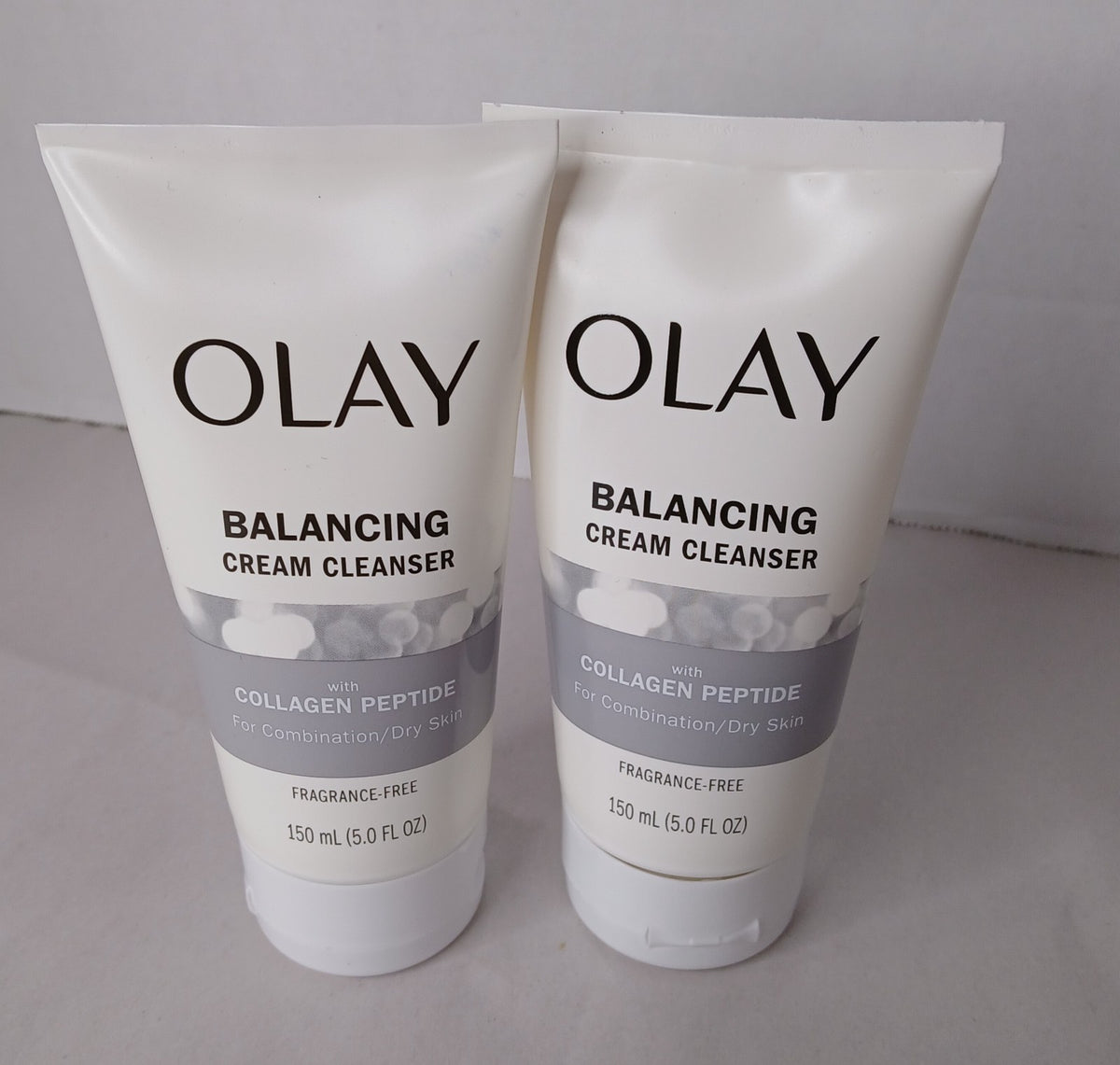 Olay Balancing Facial Cleanser with Collagen Peptide - 150ml, 2 Pack
