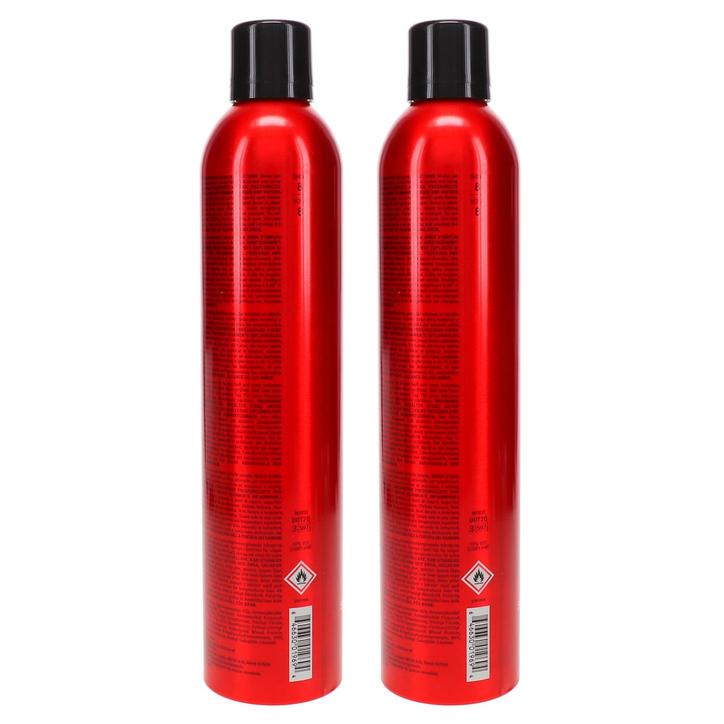 2-Pack Volumizing Hairspray - Firm Hold, UV & Humidity Protection 10oz