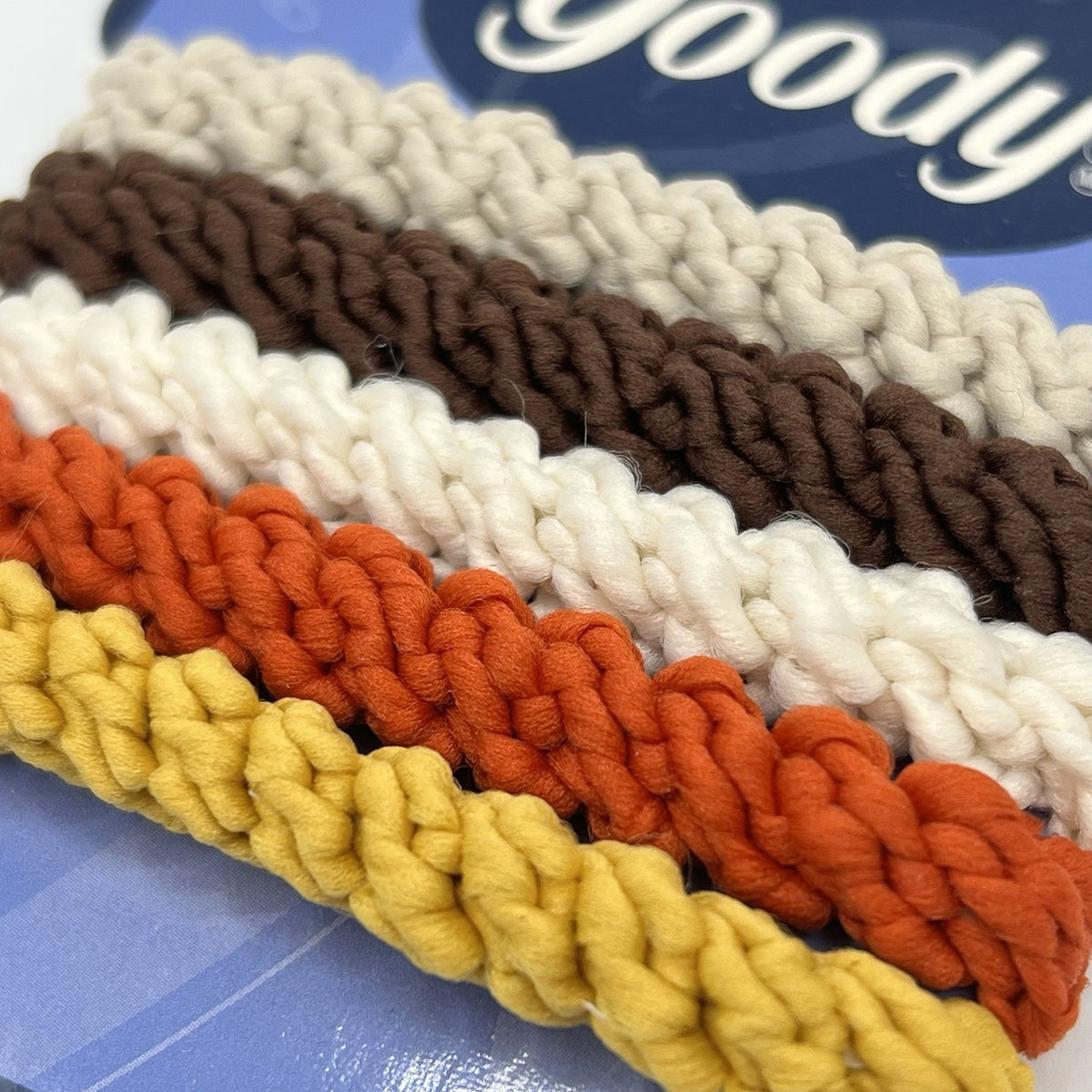Goody Pony Twist Ponytail 5 Pc Brown Orange Gold Beige #71234 Vintage