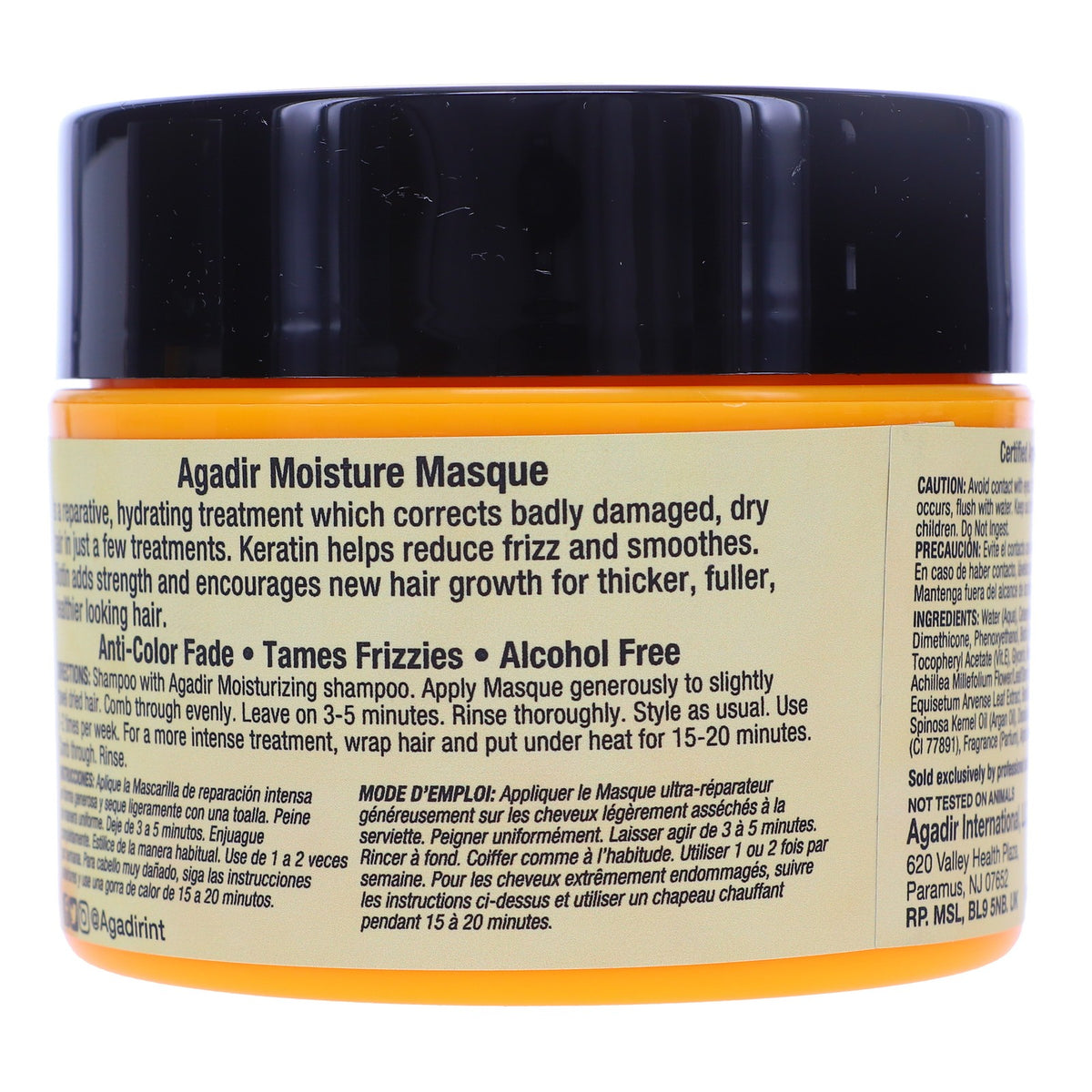Agadir Argan Oil Moisture Masque - Deep Hair Conditioning Treatment 8 oz