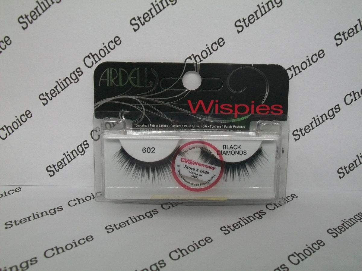 False Eyelashes Wispies #602 Black Diamonds Natural Look Light Volume