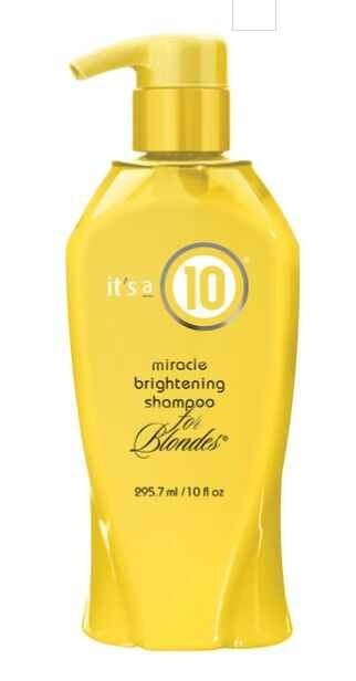 Brightening Blonde Shampoo with Lemon Peel Oil - 10 Oz | Enhances Highlights & Fights Brassiness