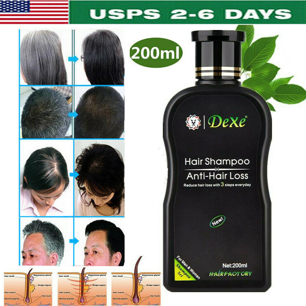 200ml Natural Herbal Hair Growth Treatment Anti Loss Shampoo Regrowth