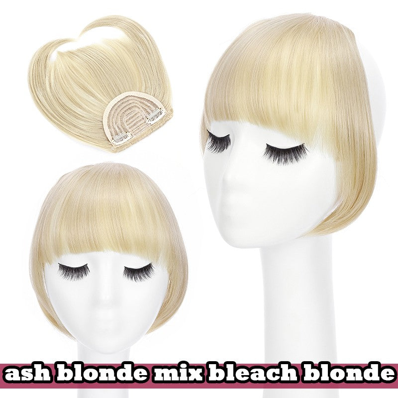 Women Braid Headband Topper with Bangs - Instant Hair Fringes & Hairbands