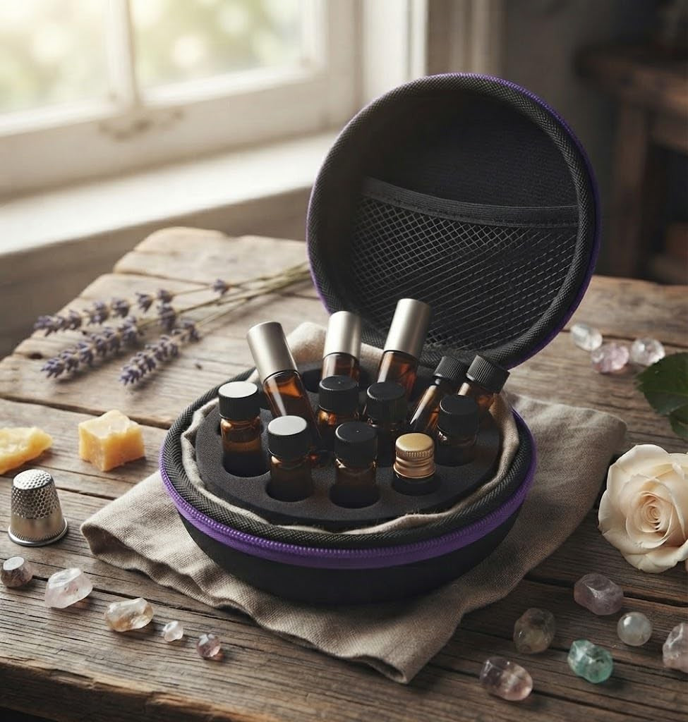 Portable Essential Oil Carrying Case for 1ml & 2ml Roller Bottles