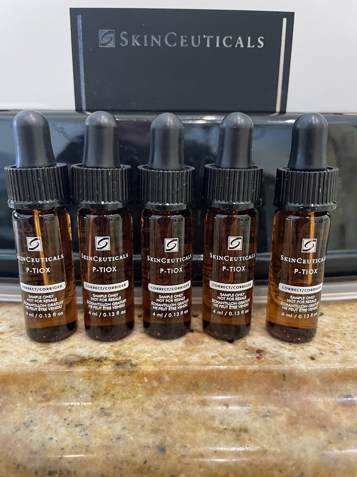 Peptide Wrinkle Serum for Face - SkinCeuticals P-Tiox 0.13oz x 5 Fresh & Authentic