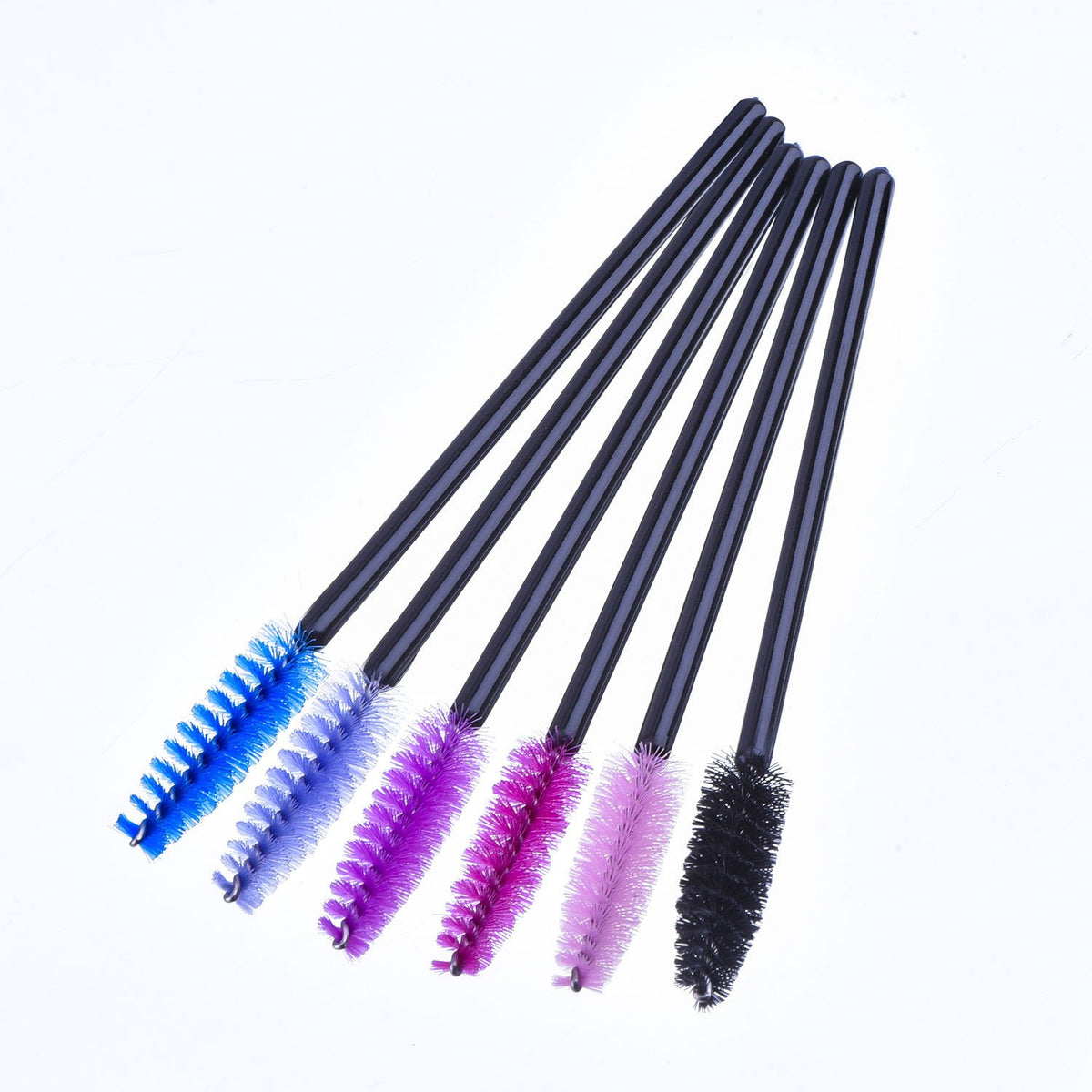 Disposable Eyelash Mascara Wands Set - Multicolor Head, 300 Pieces