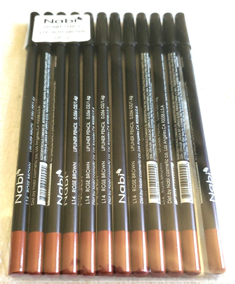 Lipliner Pencil Set - Rose Brown Color, Long-Lasting & Smooth Application