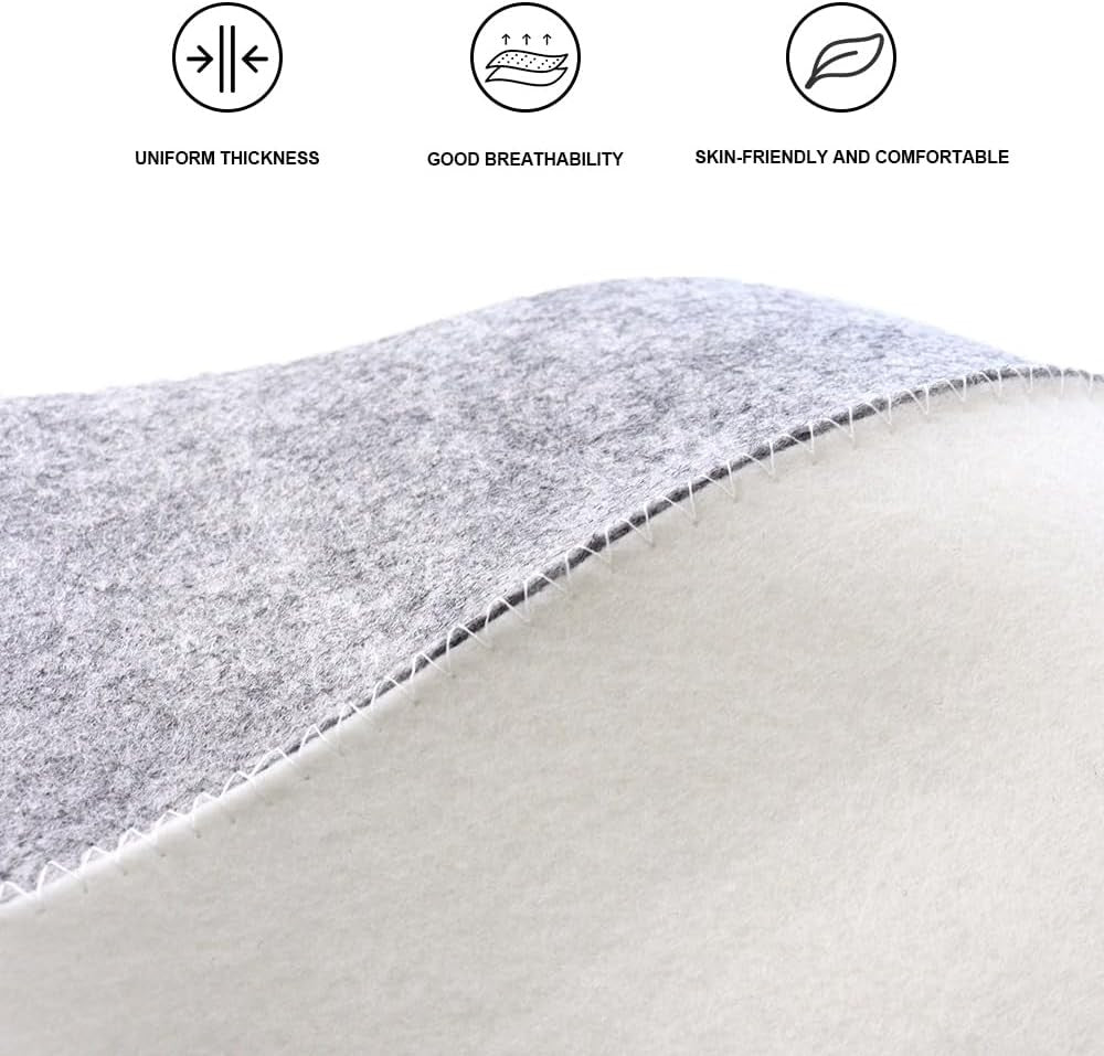 2 Pack Sauna Hat Polished Wool for Cap Banya Bath...