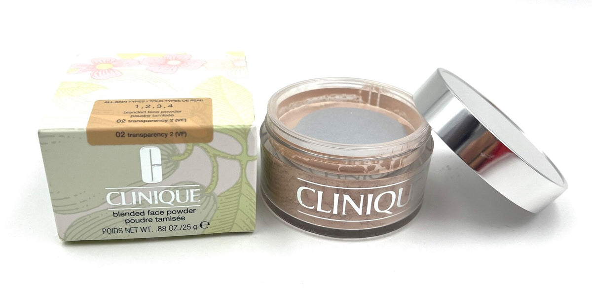 Clinique Blended Face Powder 02 Transparency - All Skin Tones, 0.88 oz