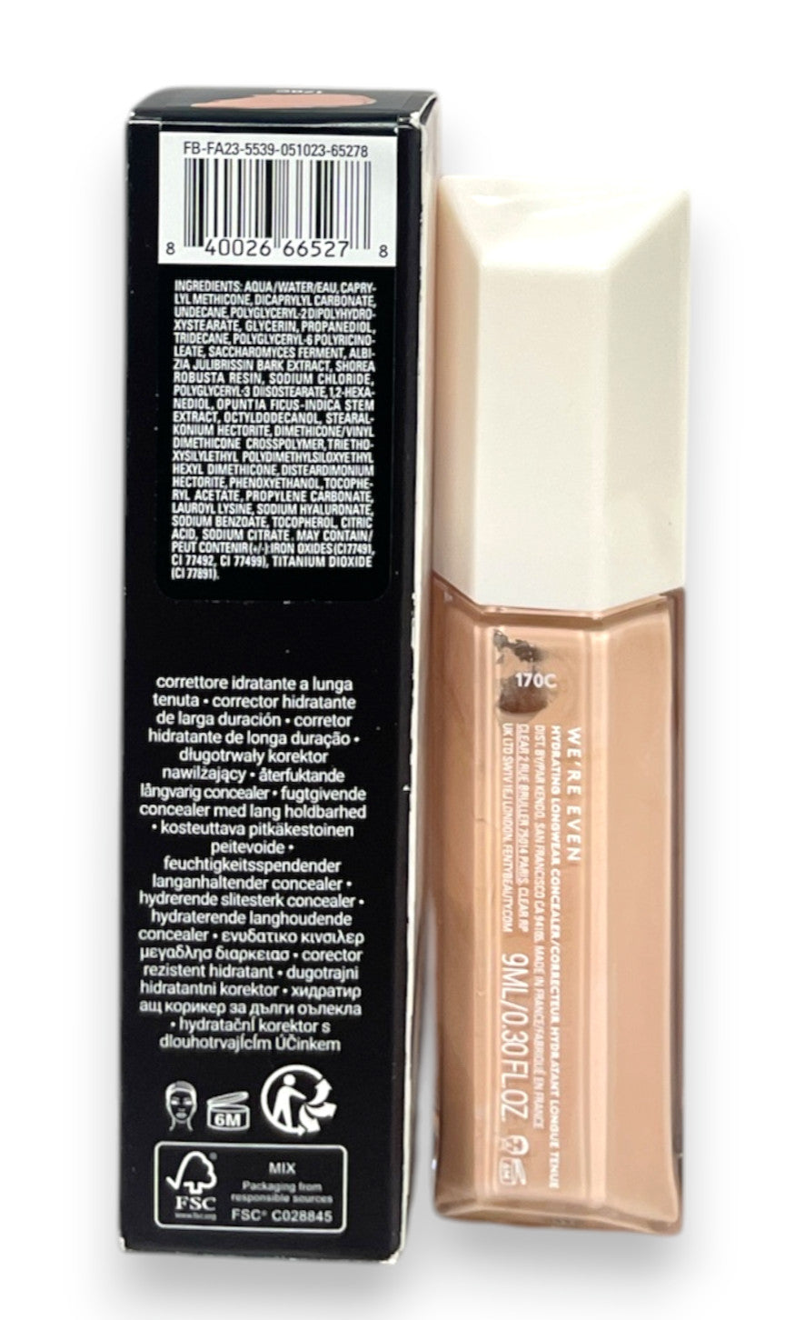 Hydrating Longwear Concealer - Multiple Shades for Flawless Face Makeup