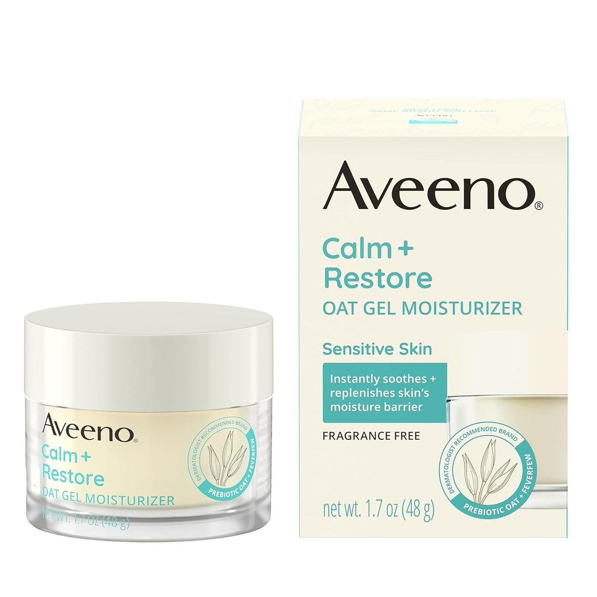 Aveeno Calm + Restore Oat Gel: 24-Hour Hydration & Soothing Relief -