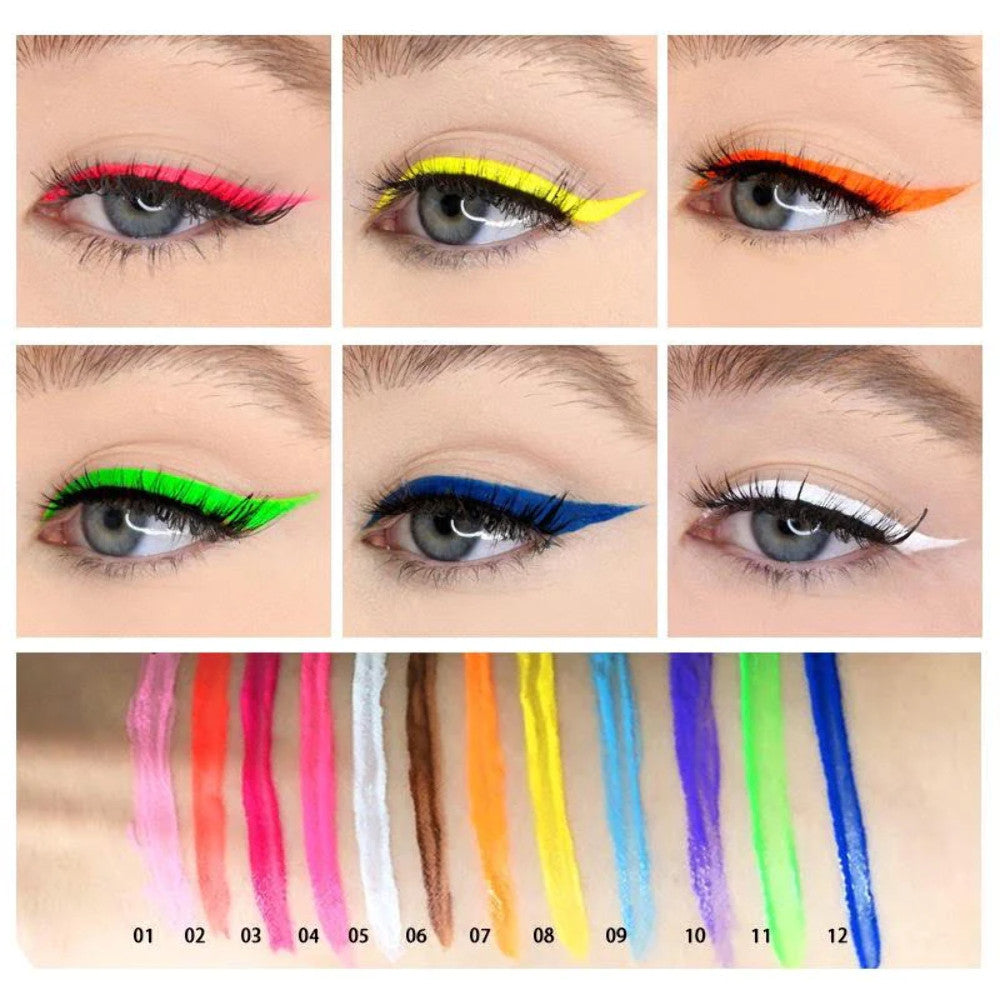 Long-Lasting Waterproof Liquid Eyeliner - Multiple Colors