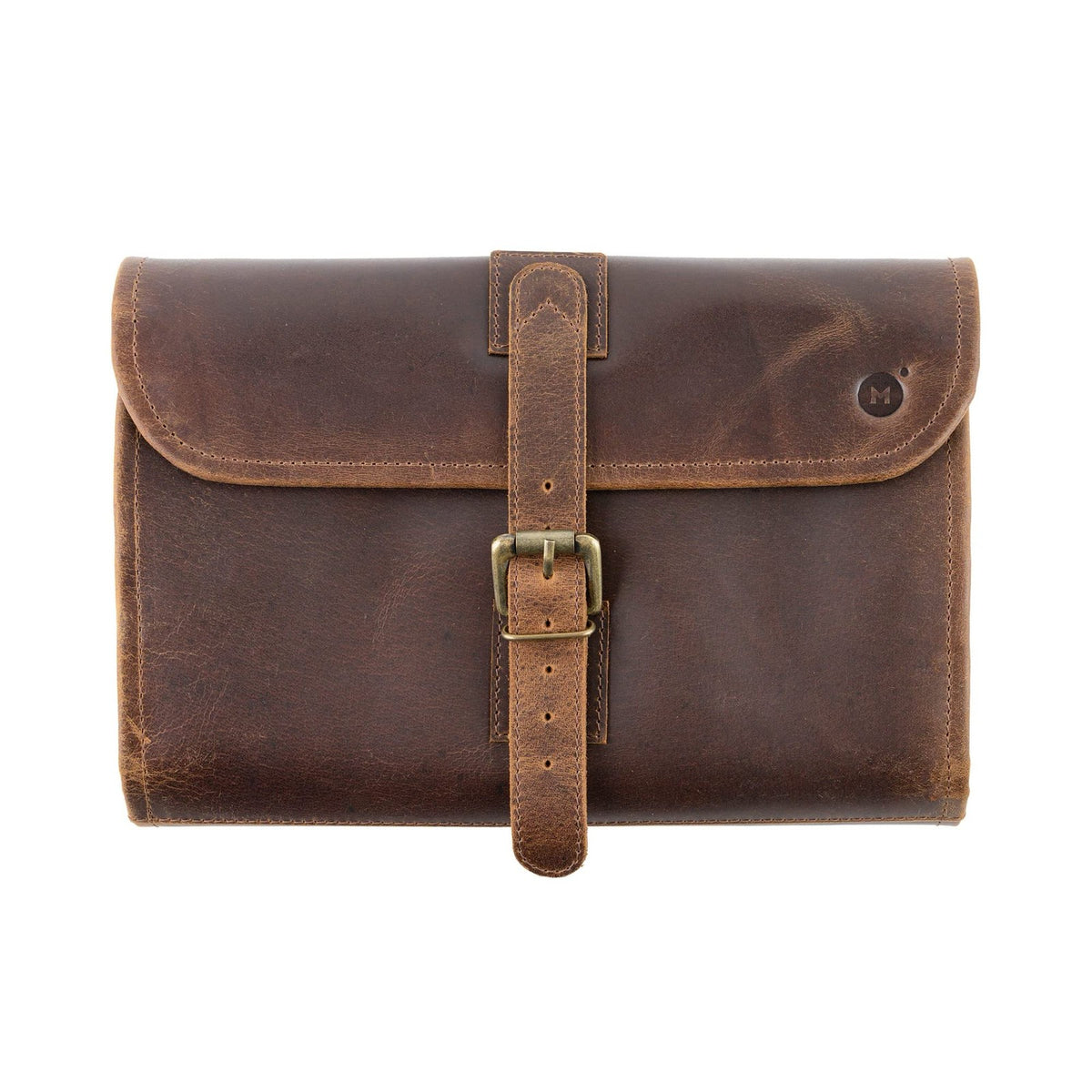 Leather Hanging Toiletry Bag for Men & Women Travel Organizer Dopp Kit