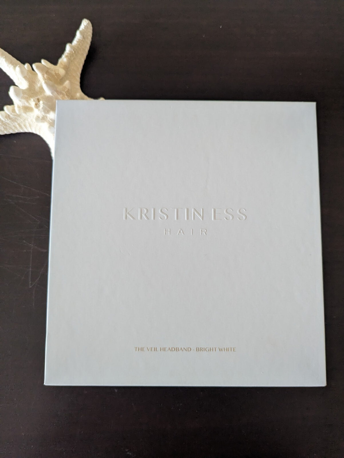 KRISTIN ESS The Veil Headband Bright White NIB
