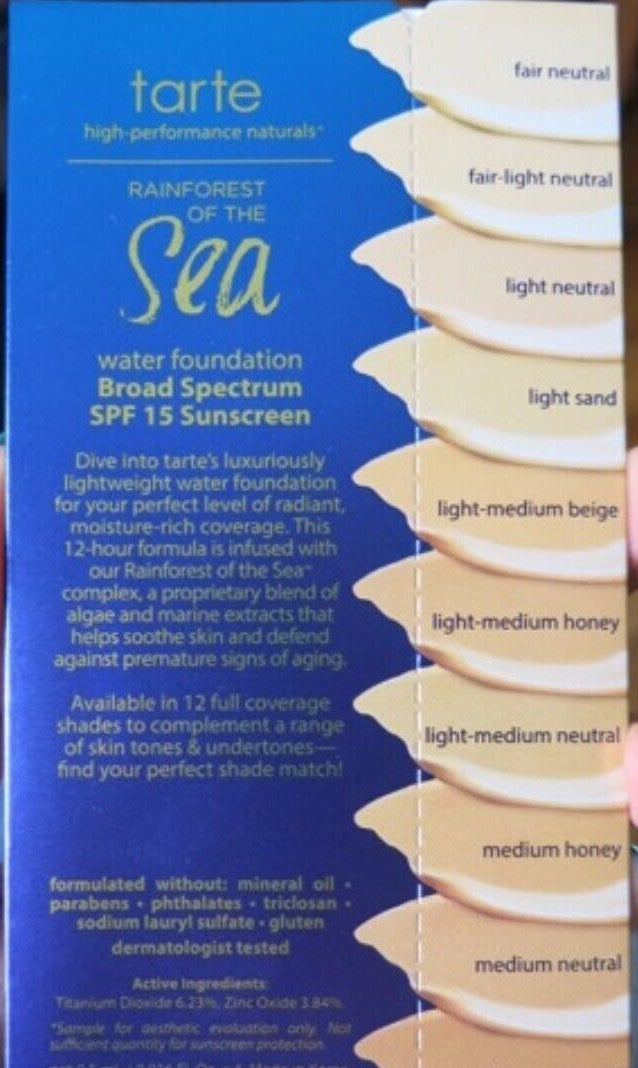 Water Foundation SPF 15 Light Medium Honey - Hydrating Liquid Makeup