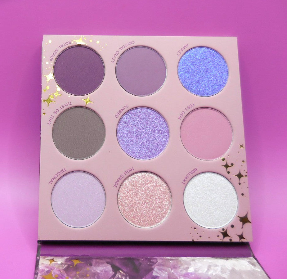 Pressed Powder Eyeshadow Palette - 9g Amethyst Shades, Cruelty-Free
