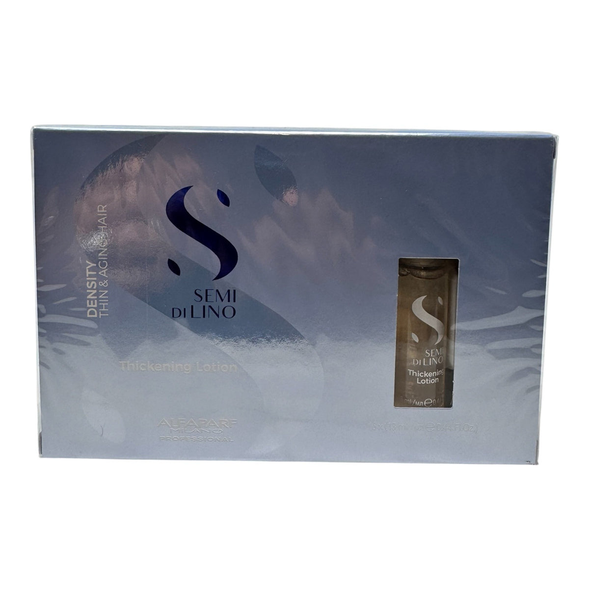 Alfaparf Semi Di Lino Thickening Lotion Vials - Hair Volume Booster, 6 x 13ml