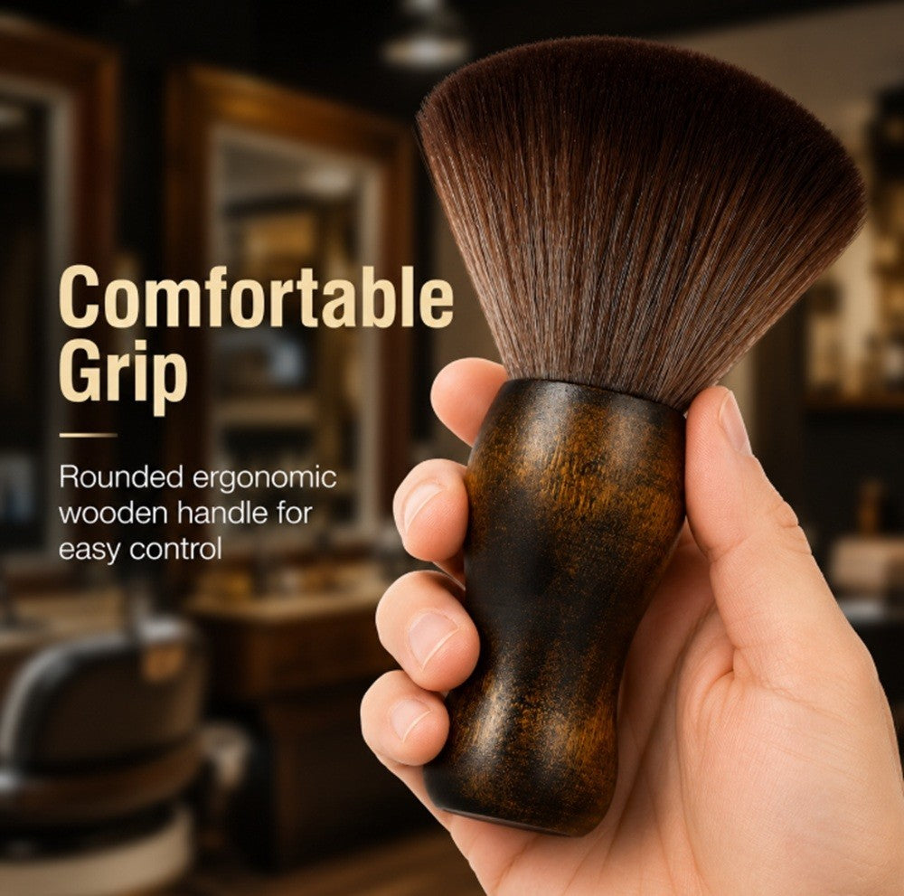 Neck Duster Brush for Haircut Cleanup and Grooming - Salon & Home Use