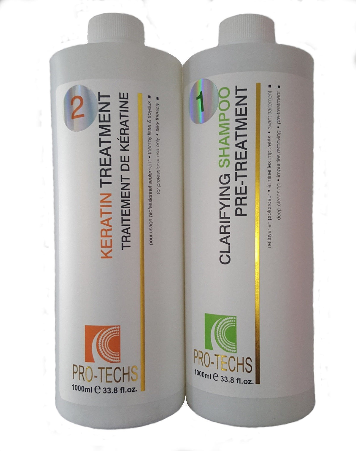 Organic Keratin Hair Treatment 33.8 oz for All Hair Types - Smoothing & Frizz Control