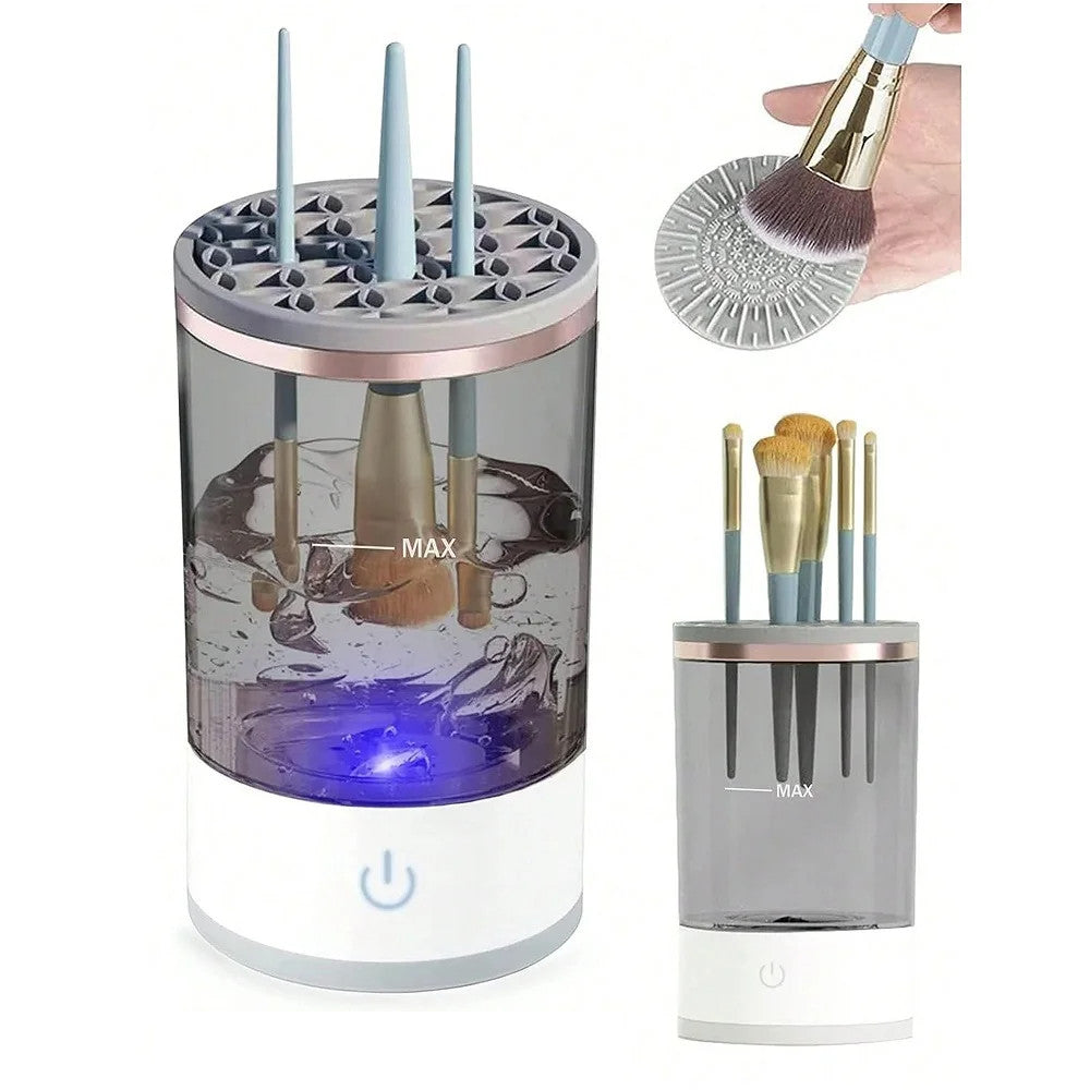 Automatic Makeup Brush Cleaner - Electric Cleaning Machine with USB Power Dryer
