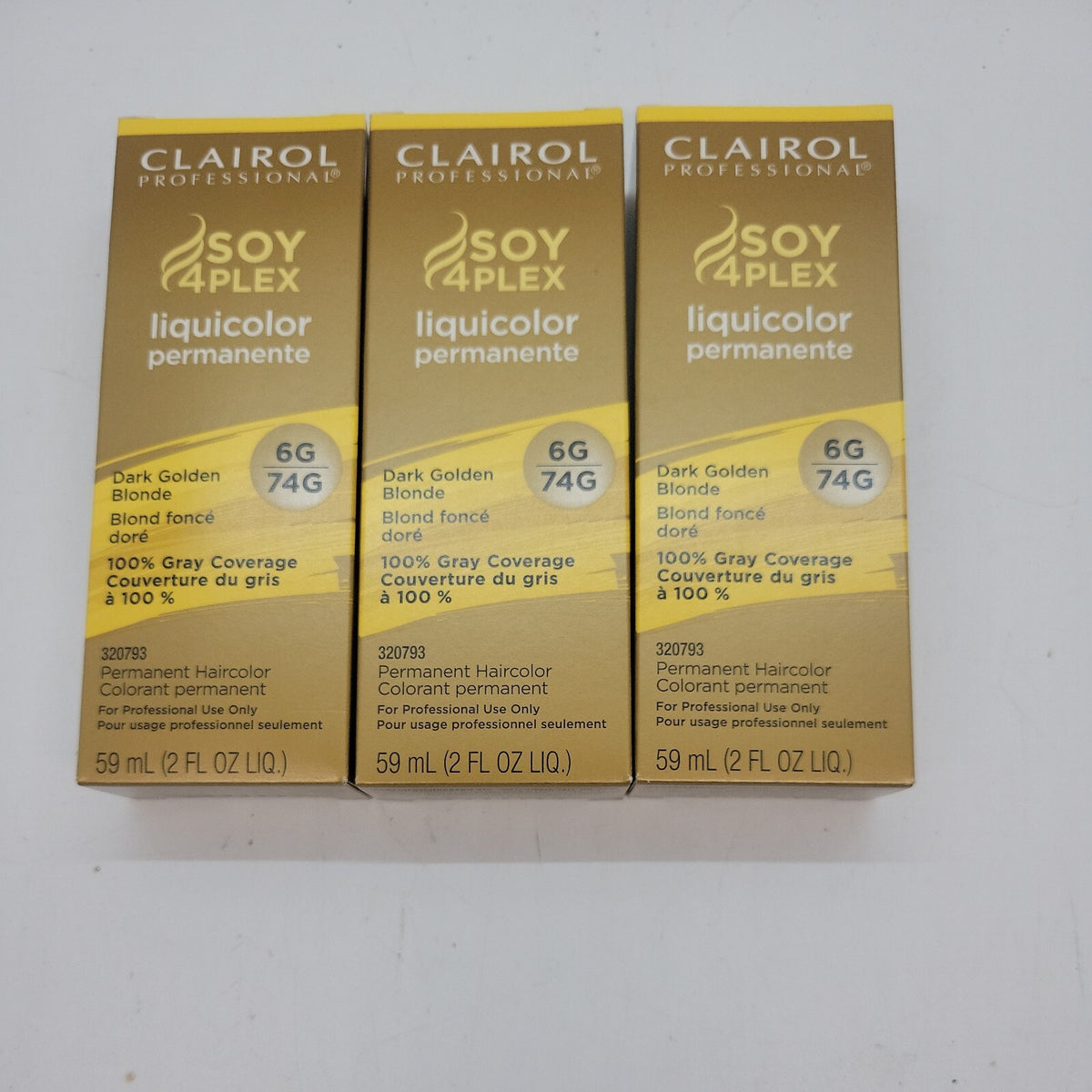 (3 Pack) Miss Clairol Sunwashed Blonde Hair Dye - Dark Gold Blonde 2 oz