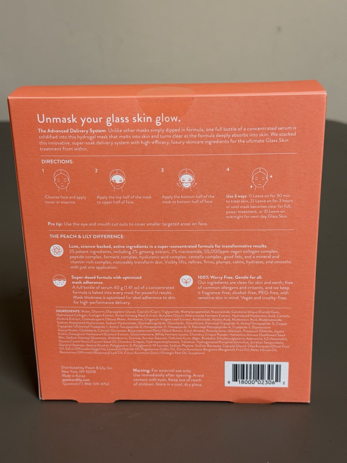 Glass Skin Ginseng Collagen Mask - Box of 7 Masks
