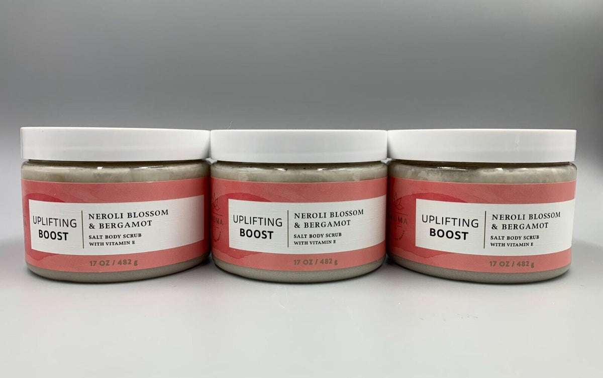 Bath & Body Works Neroli Blossom Bergamot Salt Scrub 17 Oz S/3 #104A