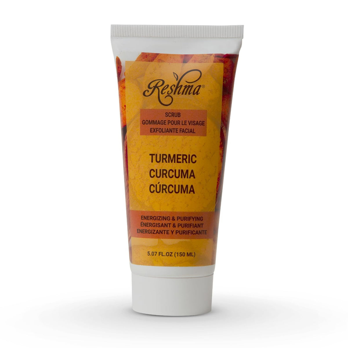 Turmeric Face and Body Scrub, Gentle Exfoliant Hydrating Cleanser