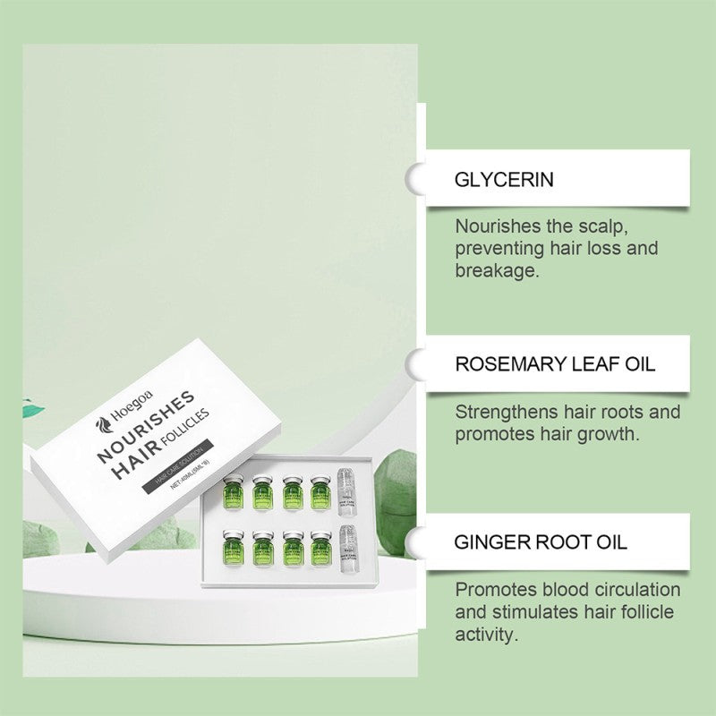8-Piece Hair Growth Treatment Serum Set with Ginseng