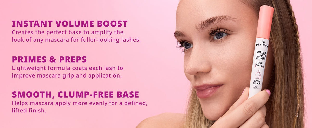 Lash Primer for Extra Volume and Length - Essence Volume Booster (Pack of 1) - Vegan & Cruelty Free