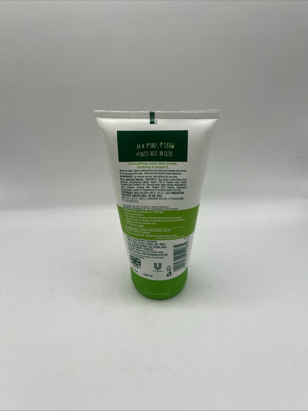 Simple Moisturizing Facial Wash 5 Oz