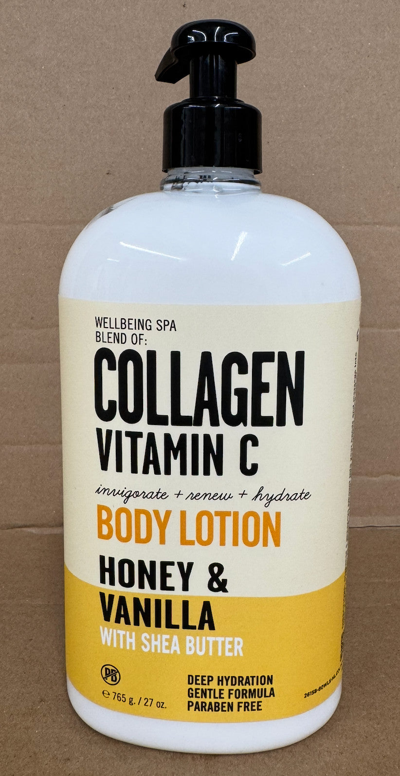 Collagen Body Lotion with Vitamin C, Honey & Vanilla, 27oz
