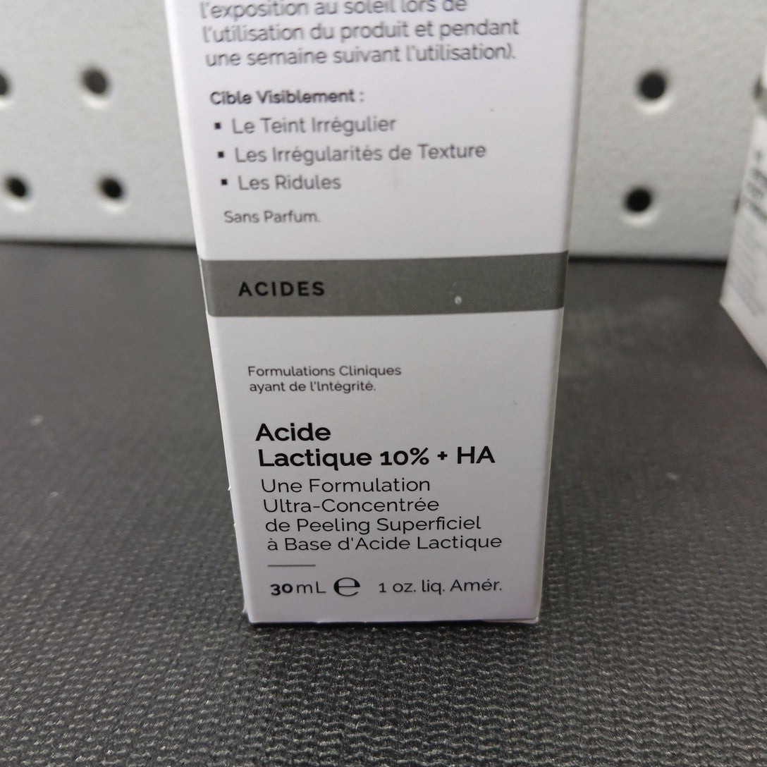 Lactic Acid 10% + Hyaluronic Acid Serum - 30ml for Skin Exfoliation