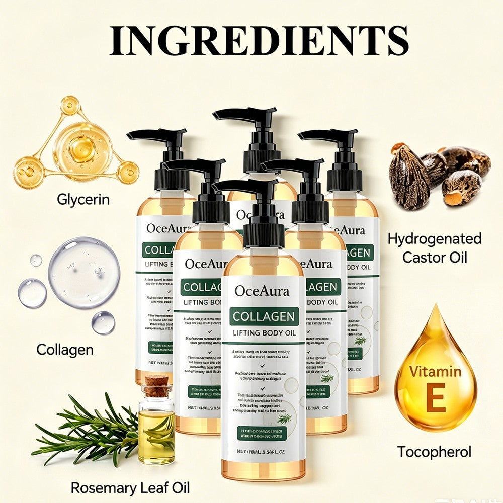 Collagen Lifting Body Oil - 5 Pack, 100ml Bottles