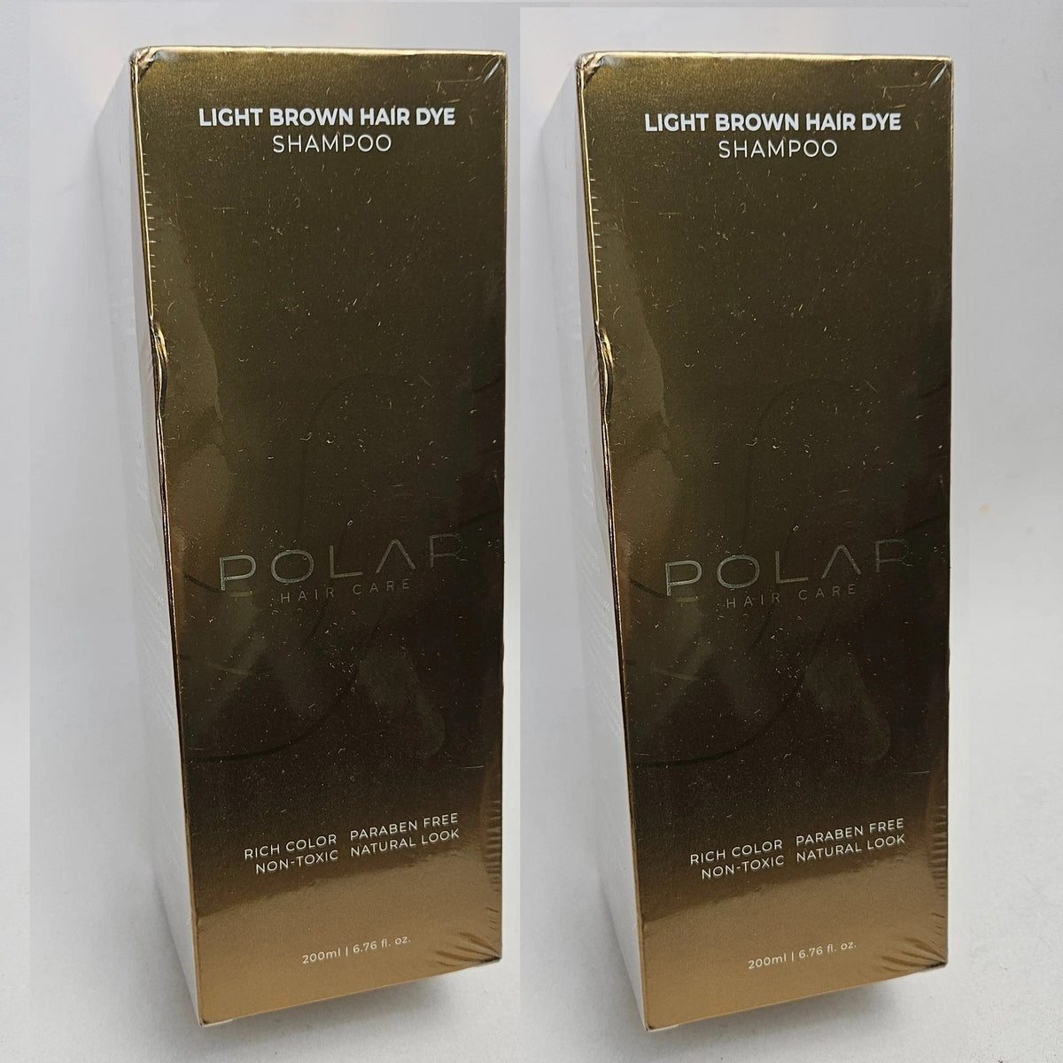 Polar Light Brown Hair Dye Shampoo - Rich, Non-Toxic Brunette Color 6.7oz