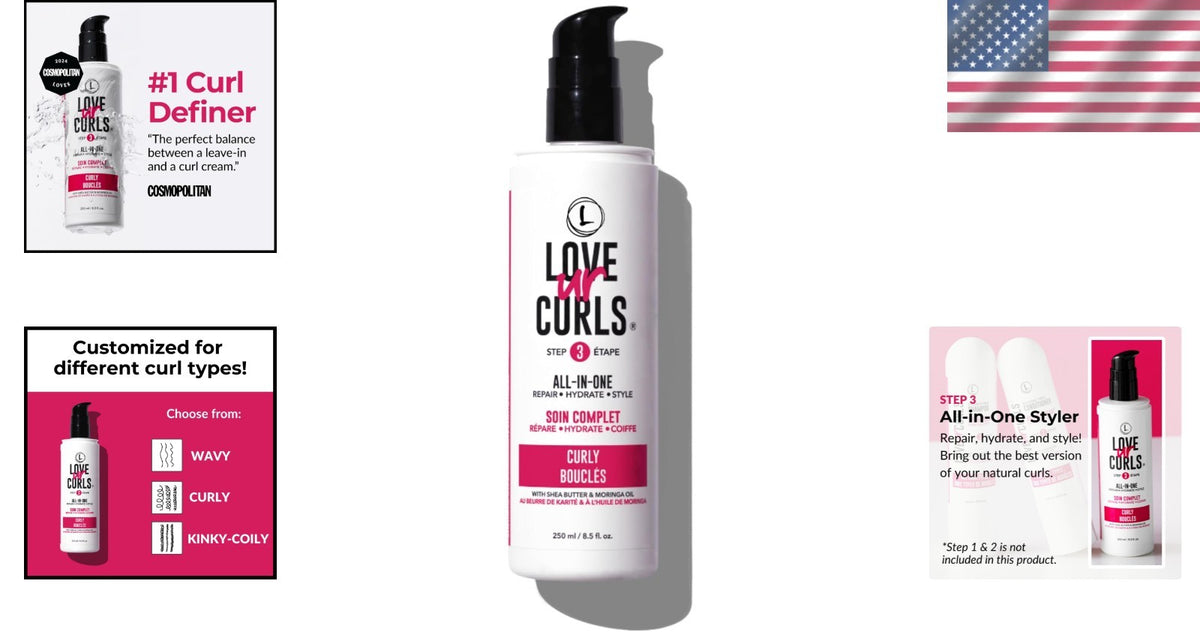Curl Cream Styler for Curly Hair - Anti Frizz, Hydrating & Defining